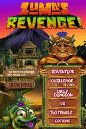 Zuma's Revenge (USA) screen shot title